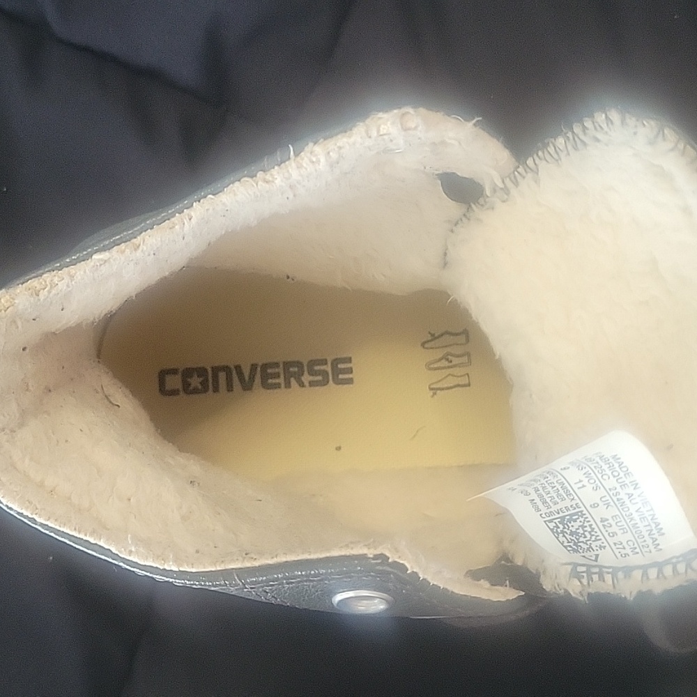 Converse All Star Grey and White High-Tops - Picture 2 of 6
